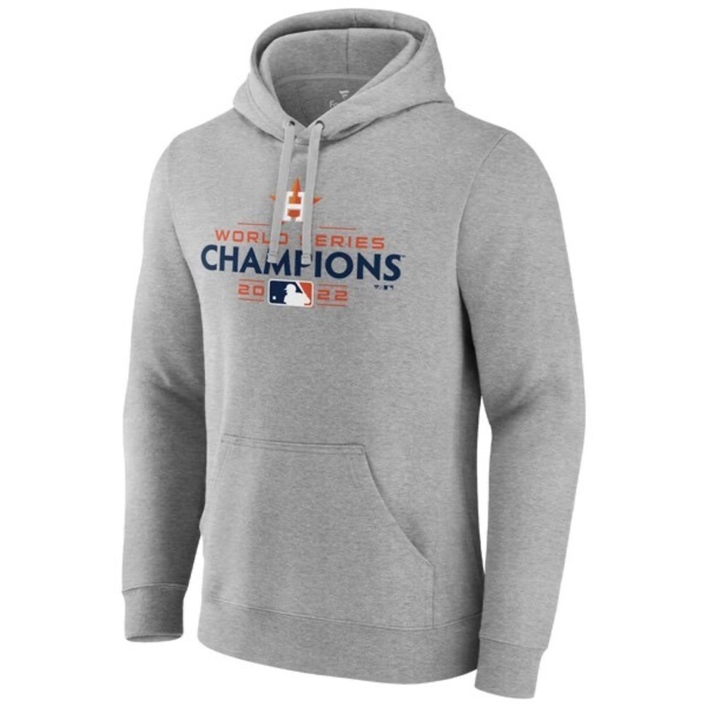 Fanatics Houston Astros 2022 World Series Champions Hoodie Heather Gray Mens L